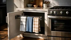 The hidden pull-out towel bar upgrade that makes kitchens look instantly calmer